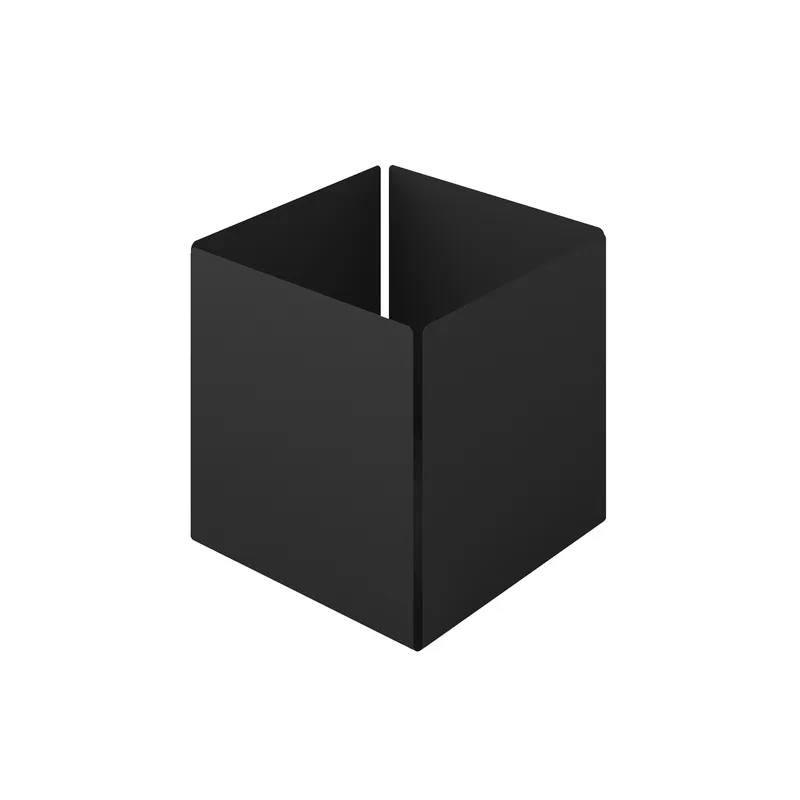 Θήκη Οργάνωσης Ανοξείδωτη Matt Black Pam & Co 13x13x13εκ. 118-403 (Υλικό: Ανοξείδωτο, Χρώμα: Μαύρο) - Pam & Co - 118-403