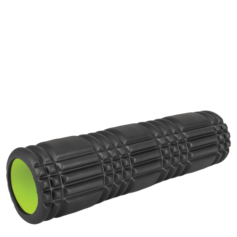 Amila Foam Roller Plexus 45 Φ14x45cm Μαύρο/Λάιμ