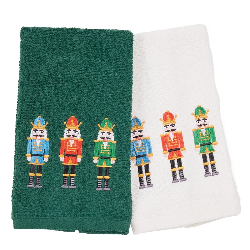 Das home christmas ποτηροπανα σετ 2τμχ 30x50 0811 green, white