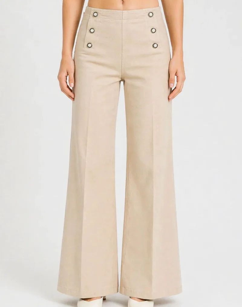 TWINSET ΠΑΝΤΕΛΟΝΙ ΤΖΗΝ 261TP211A-07222 Biege