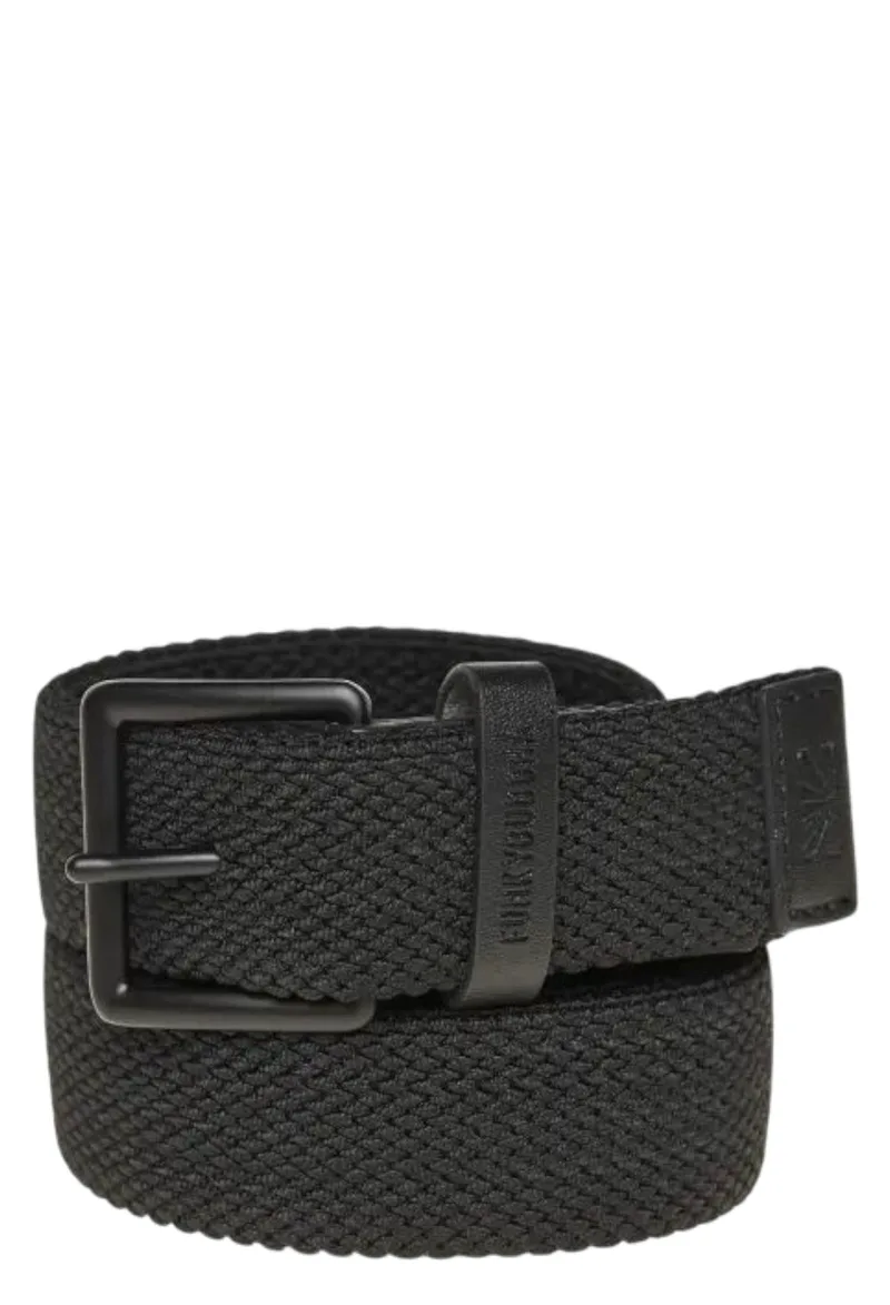 Zώνη Funky Buddha Με Εφέ Πλέξης FBM010-049-10-BLACK Ανδρικό