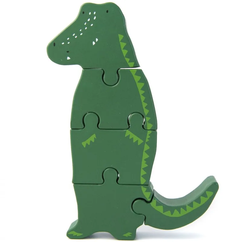 Trixie Wooden Body Puzzle Κωδ 77507 Ξύλινο Παιχνίδι Παζλ 1 Τεμάχιο - Mr. Crocodile