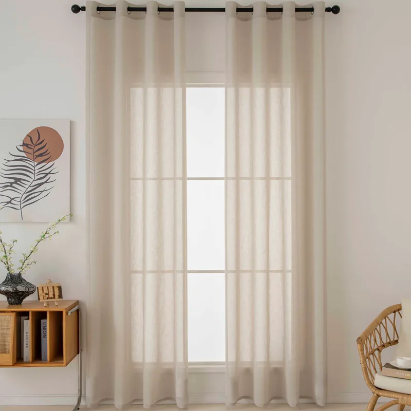 Κουρτίνα 140x270 Με Τρουκς Beauty Home Fit 8447 Sand 140x270Υ