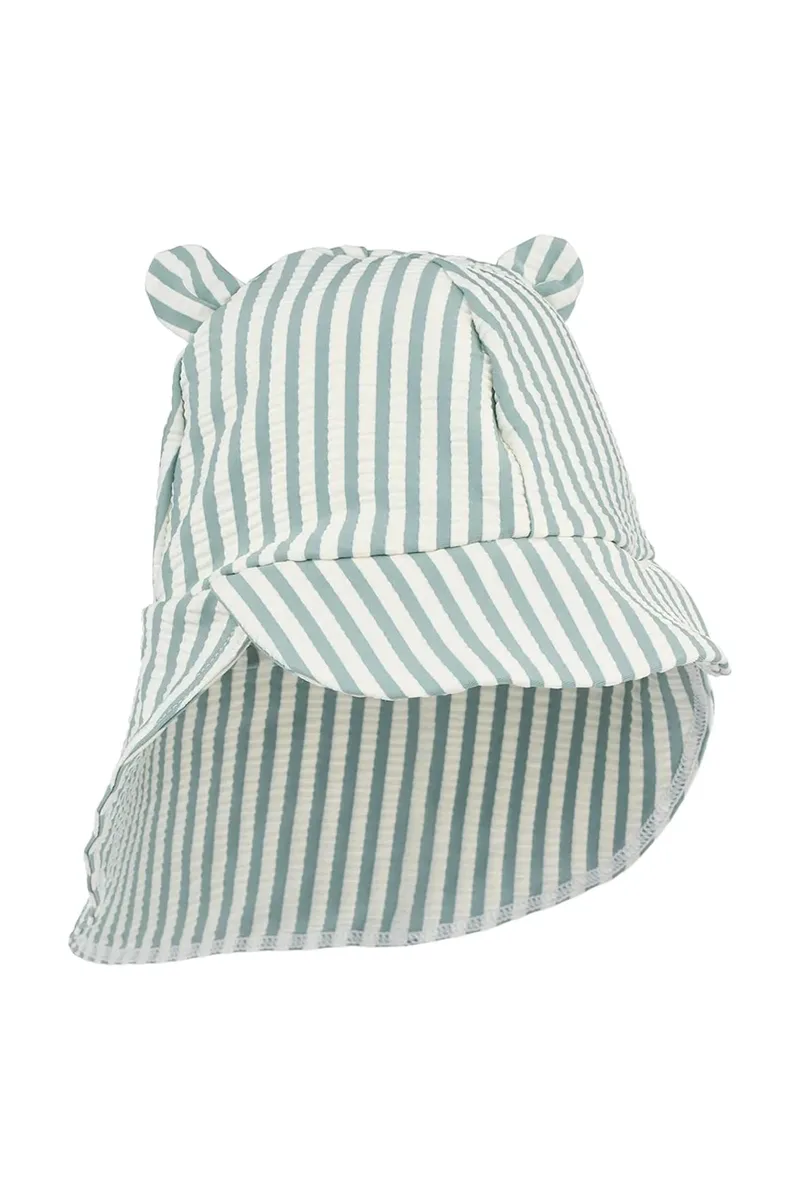 Liewood καπέλο με γείσο παιδικό Senia Seersucker Sun Hat With Ears