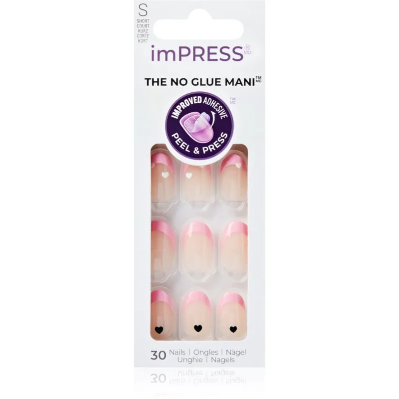 KISS imPRESS The No Glue Mani Ψεύτικα νύχια αυτοκόλλητα Ditto 30 τμχ