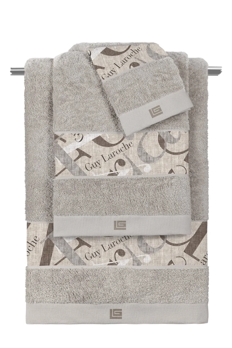 Σετ 3τμχ Πετσέτες Passport Beige-Silver