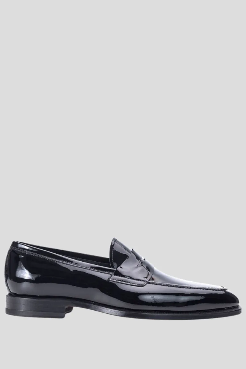PHILIPPE LANG Ανδρικό Μαύρο Shiny Black Loafers