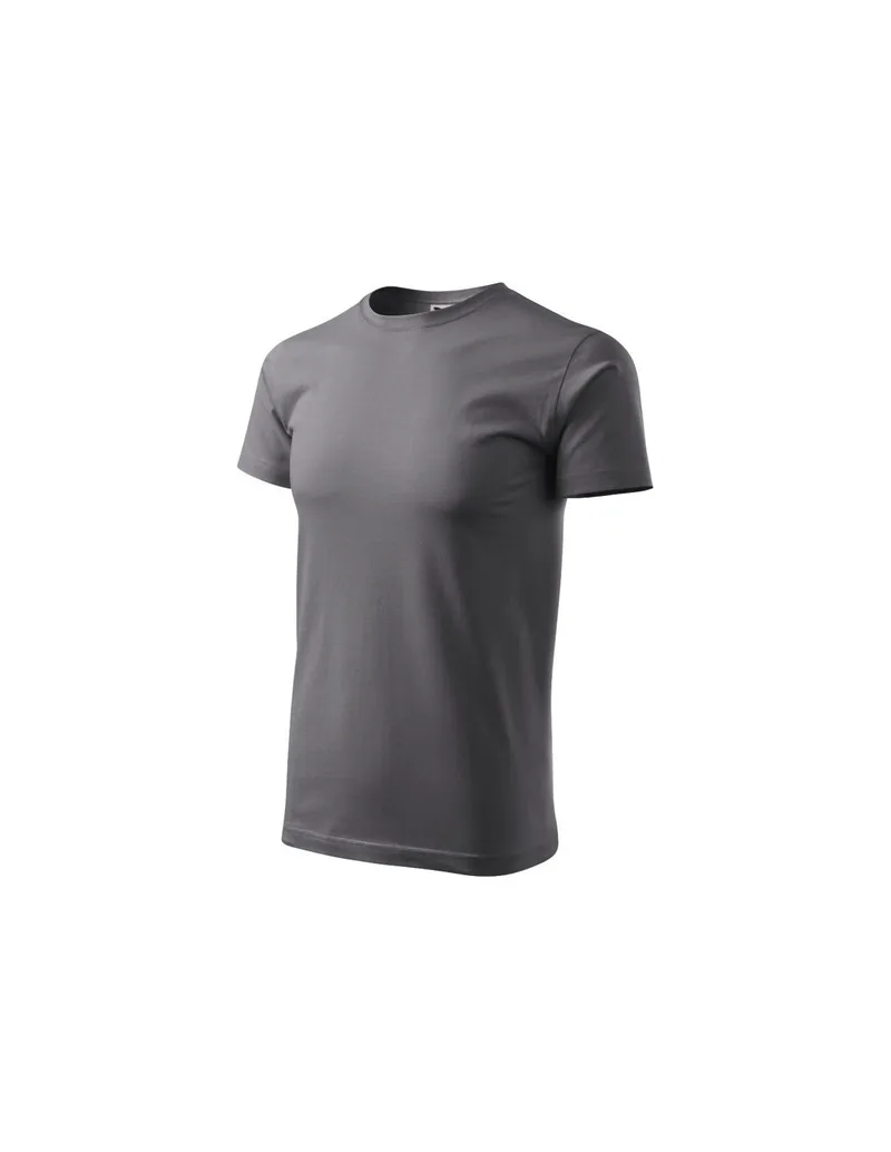 Malfini Basic Ανδρικό Διαφημιστικό T-shirt Κοντομάνικο steel MLI-12936