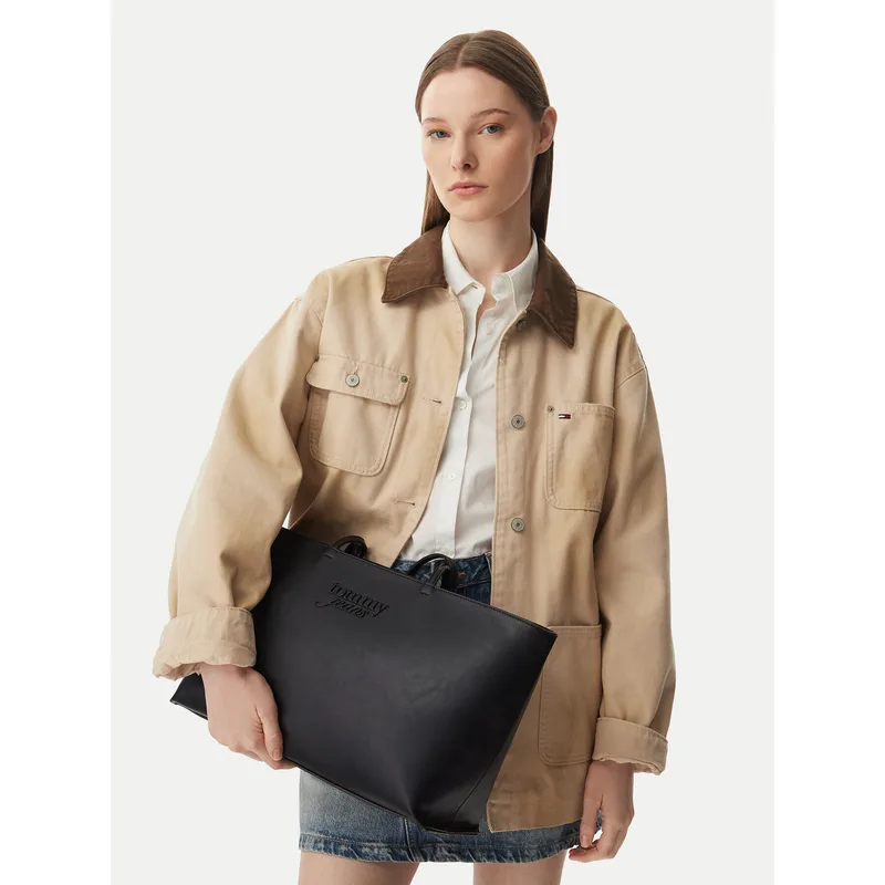 Τσάντα Tommy Jeans Tjw Must Tote AW0AW18772 Μαύρο
