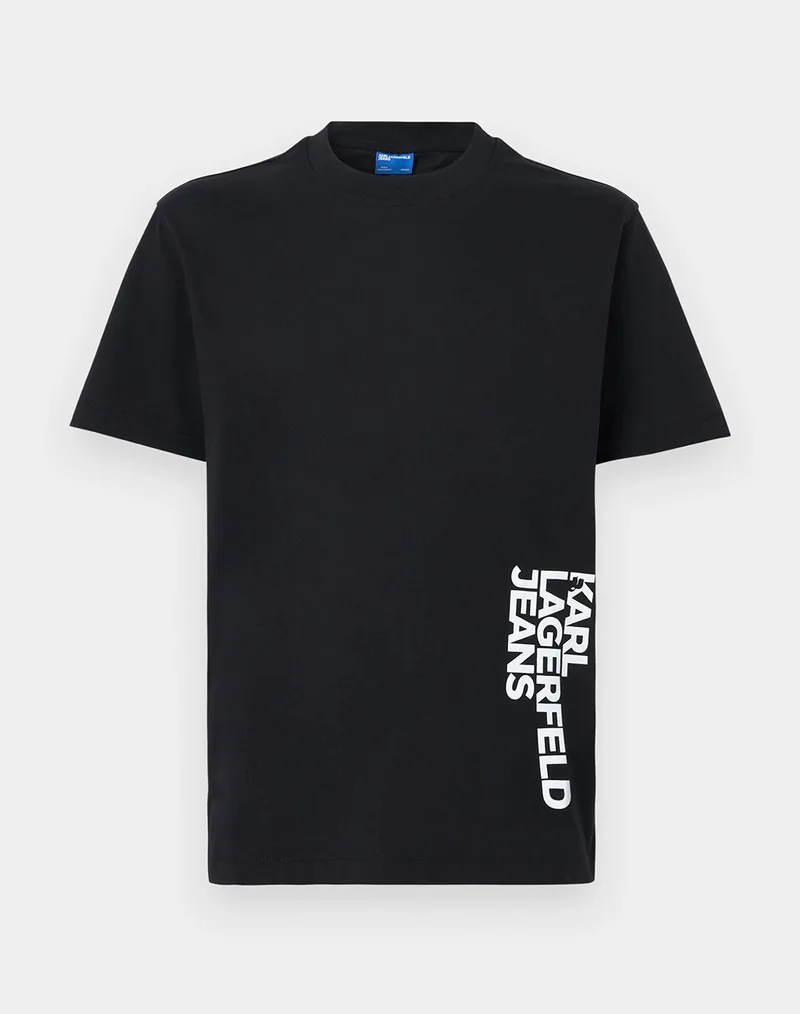 KARL LAGERFELD JEANS KLJ REG VERTICAL LOGO TEE B2M17047-999 Black