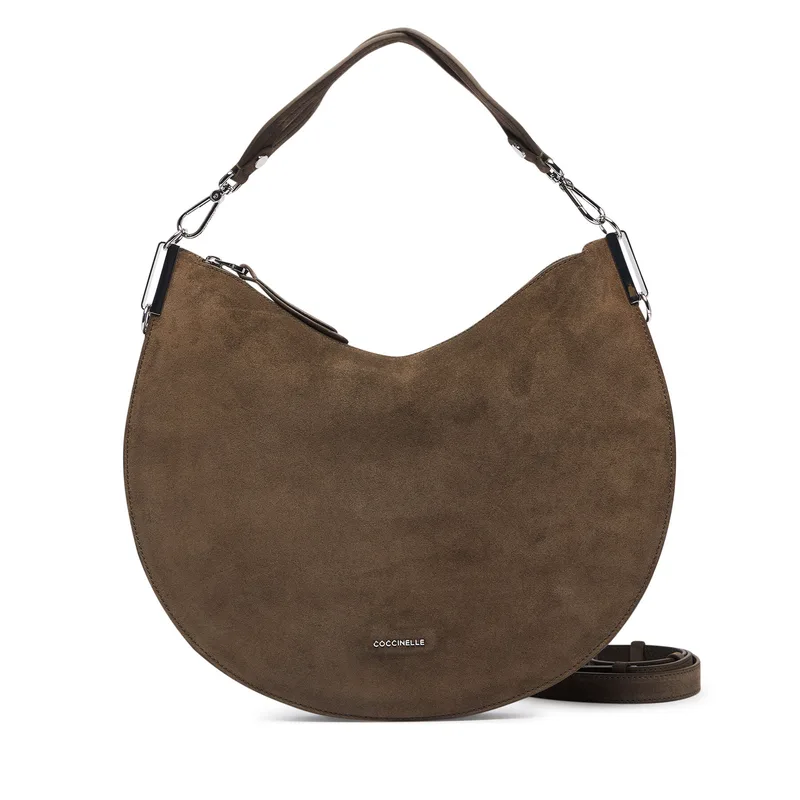 Τσάντα Coccinelle QKG Coccinellesunup Suede E1 QKG 13 01 01 Χακί