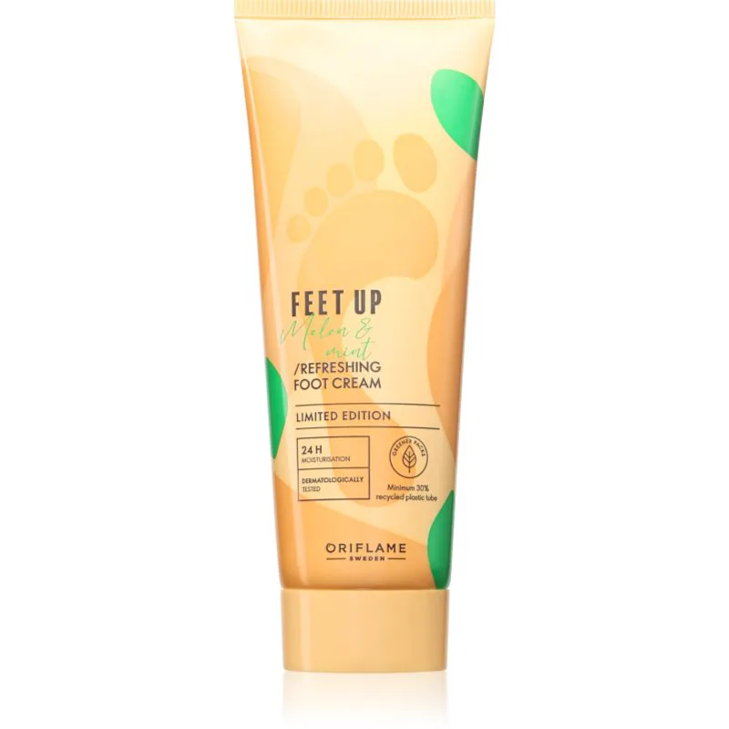 Oriflame Feet Up Melon & Mint δροσιστική κρέμα Για τα πόδια 75 ml
