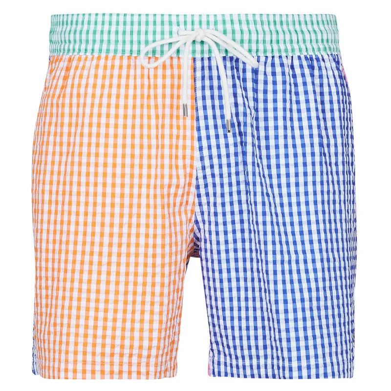 Μαγιό Polo Ralph Lauren MAILLOT DE BAIN A CARREAUX EN SEERSUCKER
