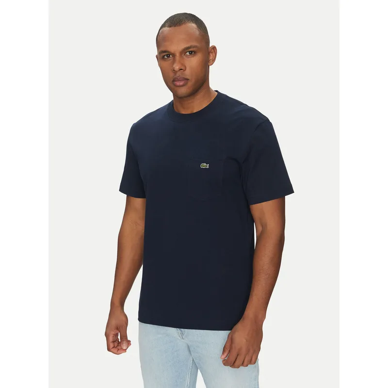 Lacoste T-Shirt TH2827 Σκούρο μπλε Regular Fit