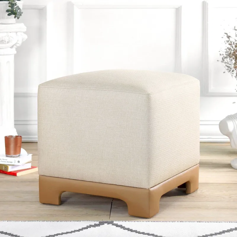 Πουφ Lenover - Cream, Μπεζ 209Flf1414 (50x11x50)