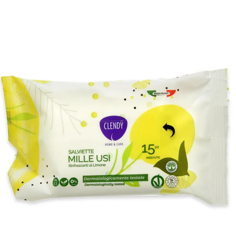 Clendy packaged wipes multipurpose 15 pcs