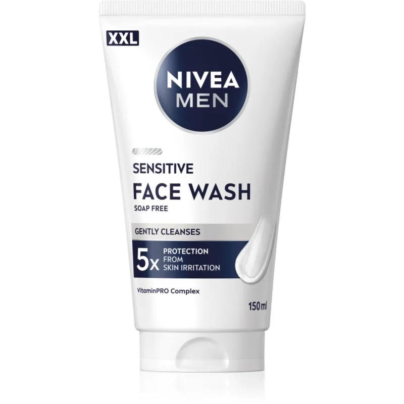 NIVEA MEN Sensitive τζελ καθαρισμού για ευαίσθητη επιδερμίδα 150 ml