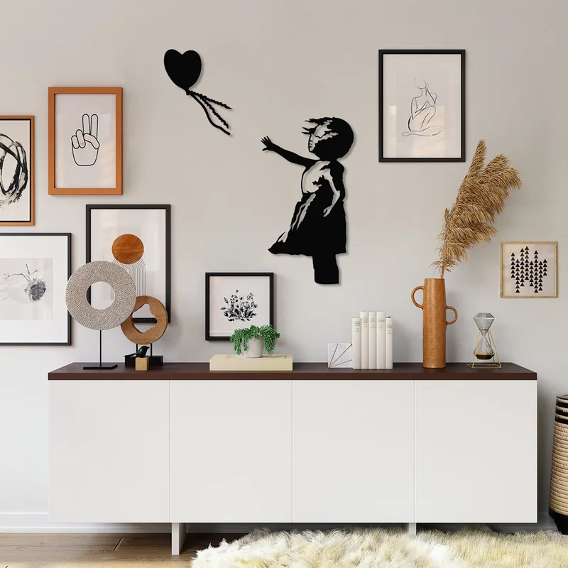 Μεταλλικό Διακοσμητικό Τοίχου Banksy - 14 891Tnl2304 105x85 cm