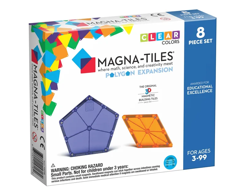 Μαγνητικό Παιχνίδι Κατασκευών Magna-Tiles Polygons Expansion 8 Set