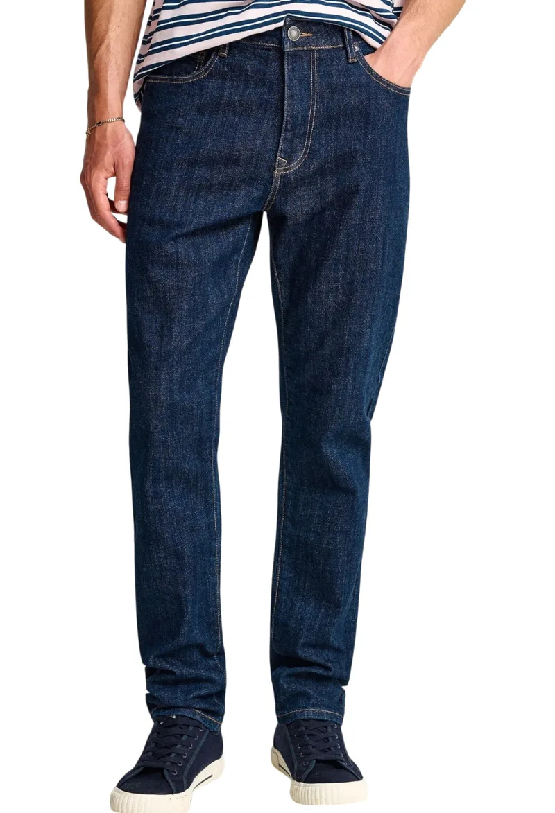 Παντελόνι Jean Funky Buddha Tapered Fit FBM013-073-02-DK BLUE Ανδρικό