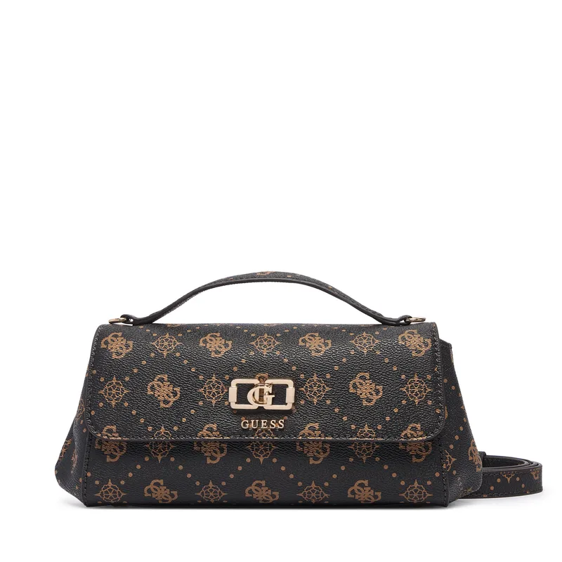 Τσάντα Guess Emelie Logo HWGP99 28190 Σκούρο καφέ