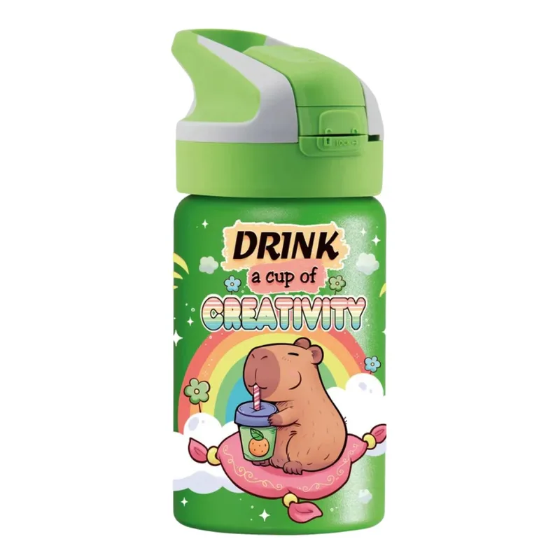 Παγούρι - Θερμός 350ml Με Καλαμάκι Laken Kapibara