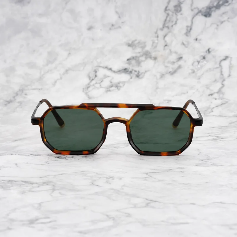 RICHARD 40EP7M - RICHARD - MATT TORTOISE - GREEN Sunglasses | Matt Tortoise | Green Shades | Explicit Poets Sunglasses