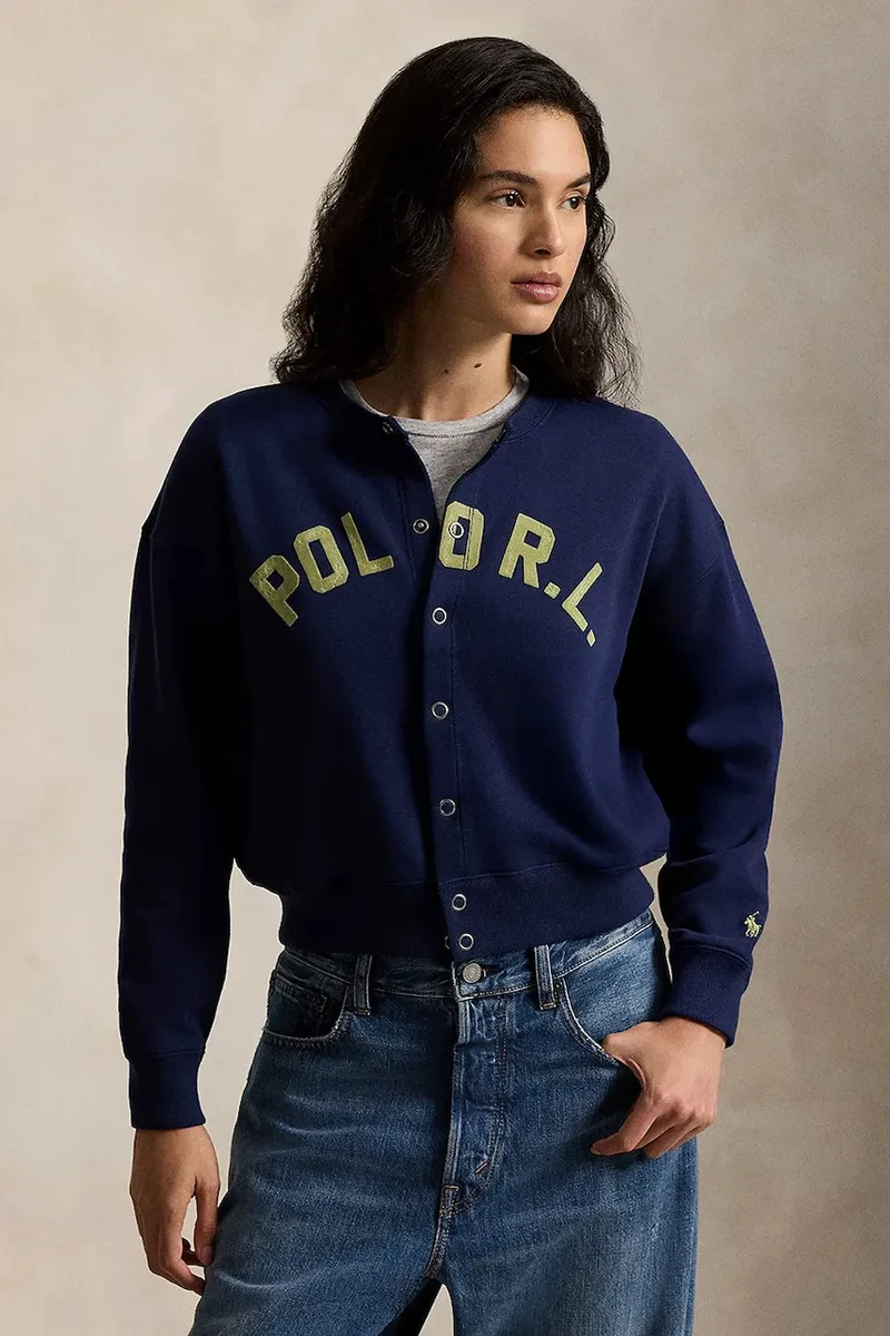 Polo Ralph Lauren μπλούζα με κουμπιά γυναικεία με βαμβάκι