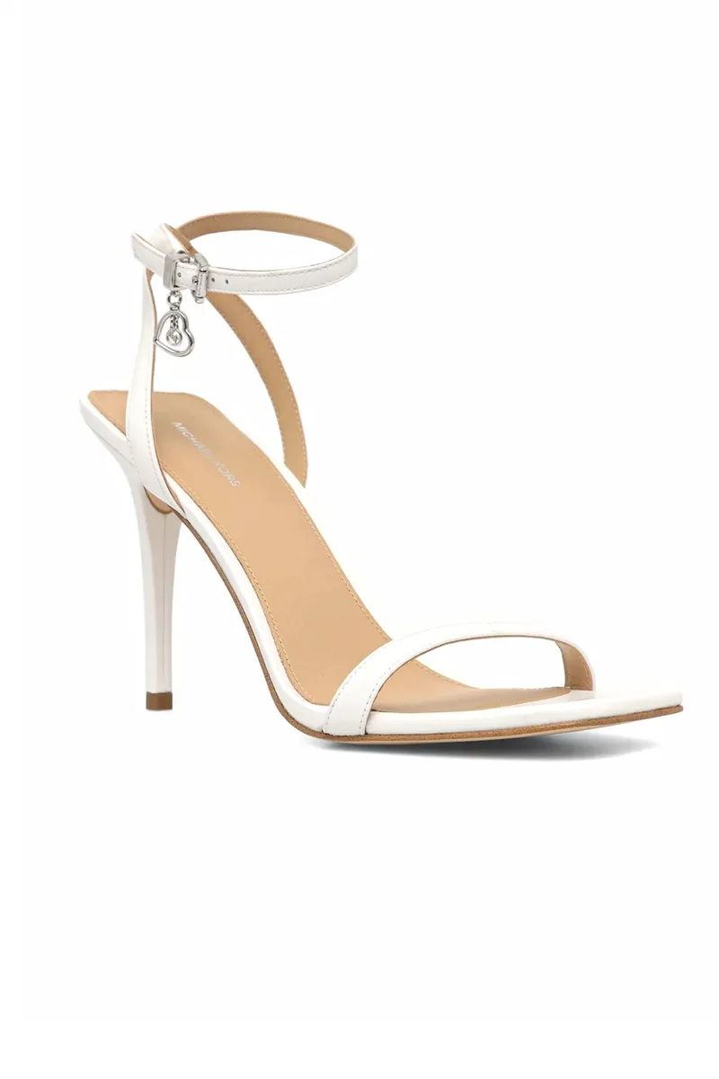 MICHAEL KORS ΠΑΠΟΥΤΣΙΑ ΠΕΔΙΛΑ LIANA SANDAL ΜΕΤΑΛΛΙΚΟ LOGO ΚΡΕΜ