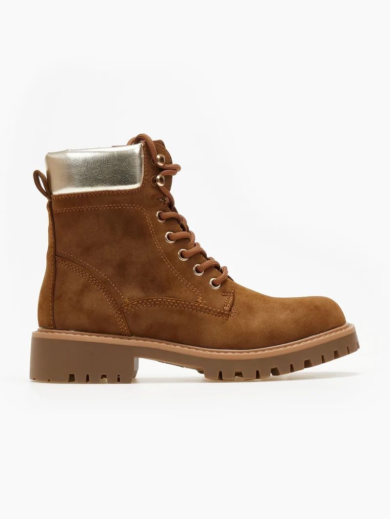 ERYNN Ankle Boots Metallic Detail - M739 - Tan