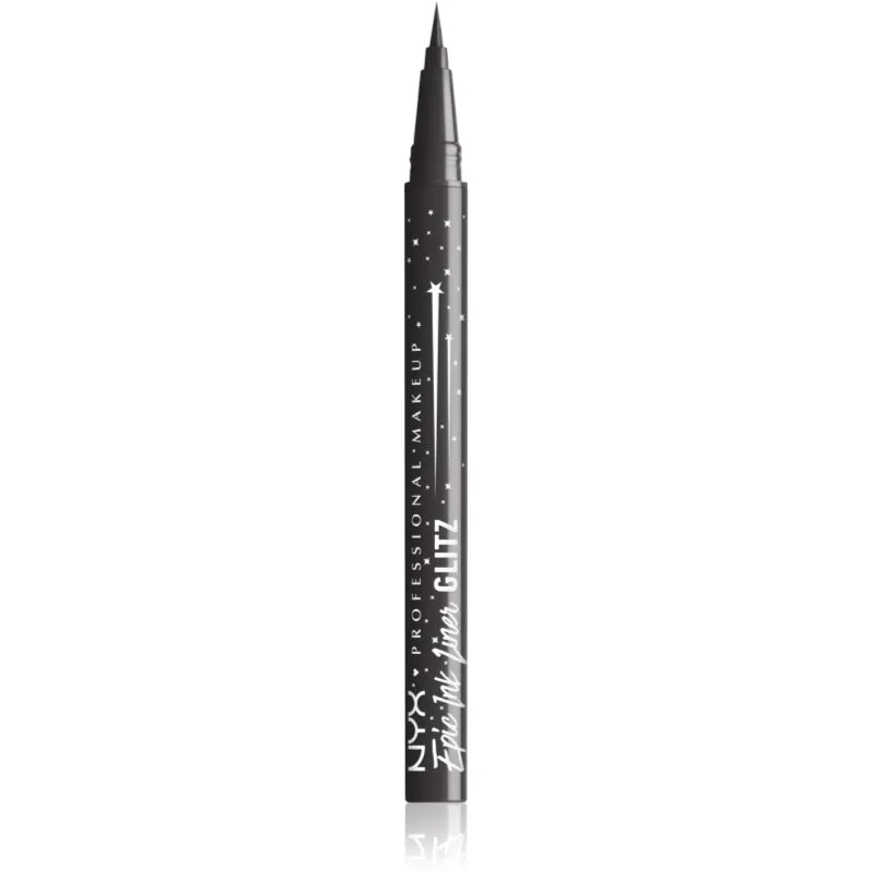 NYX Professional Makeup Epic Ink Glitz Μεταλλικό λάινερ ματιών απόχρωση Graphite Glitz 1 ml