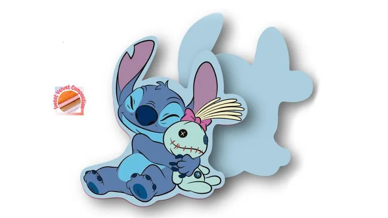 Διακοσμητικό Μαξιλάρι Μικρό Disney Home Velboa 15εκ. Stitch 84 Sky Blue DimCol (Χρώμα: Γαλάζιο , Ύφασμα: Velboa) - DimCol - 54461702027