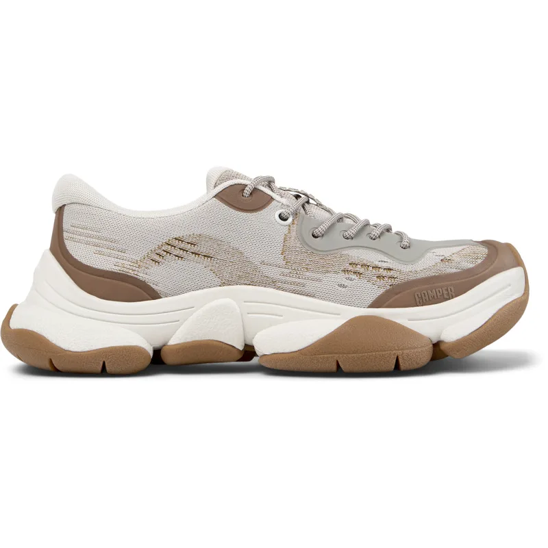 CAMPER Karst 2 - Casual παπούτσια Για Γυναικεία - Μπεζ,Καφέ, Μέγεθος 39, Cotton fabric