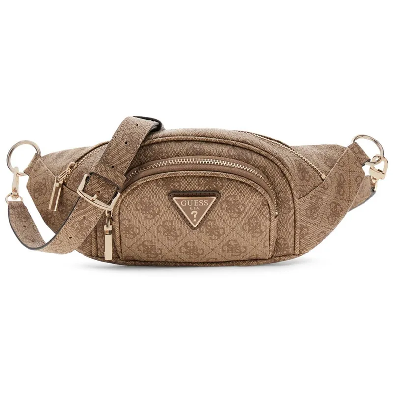 Guess μπεζ latte τσαντα μέσης BUM BAG LATONA