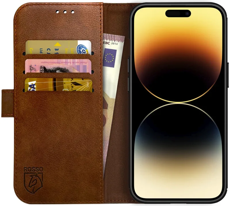 Κόκκινο Element PU Θήκη Πορτοφόλι Apple iPhone 14 Pro Max - Brown (8719246369469)