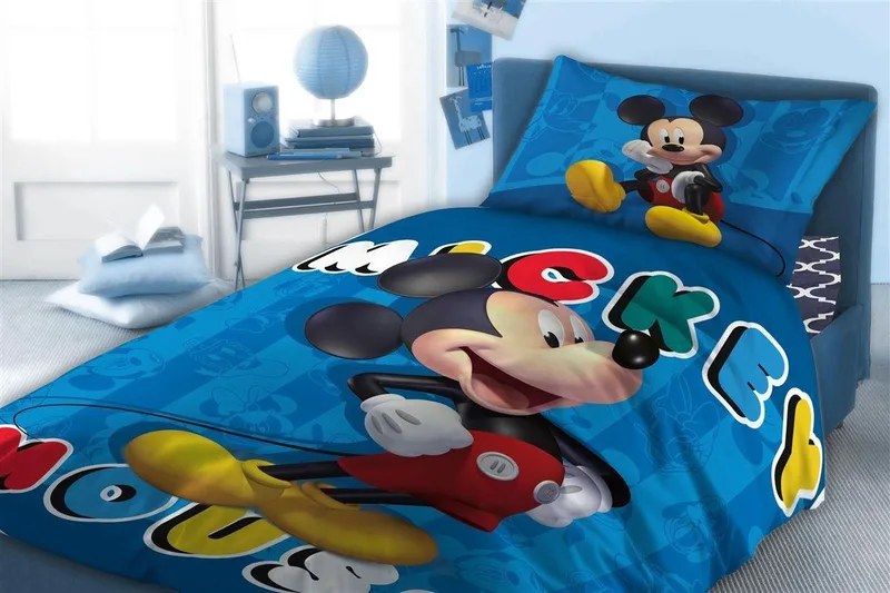 Σετ Παιδικό Σεντόνι Μονό Και Μαξιλαροθήκη Disney Dimcol Mickey 862 160Χ240