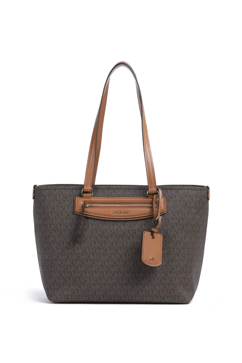 Michael Kors γυναικεία τσάντα tote "Jet Set Travel Medium" - 30S6GTVT2B Καφέ Σκούρο