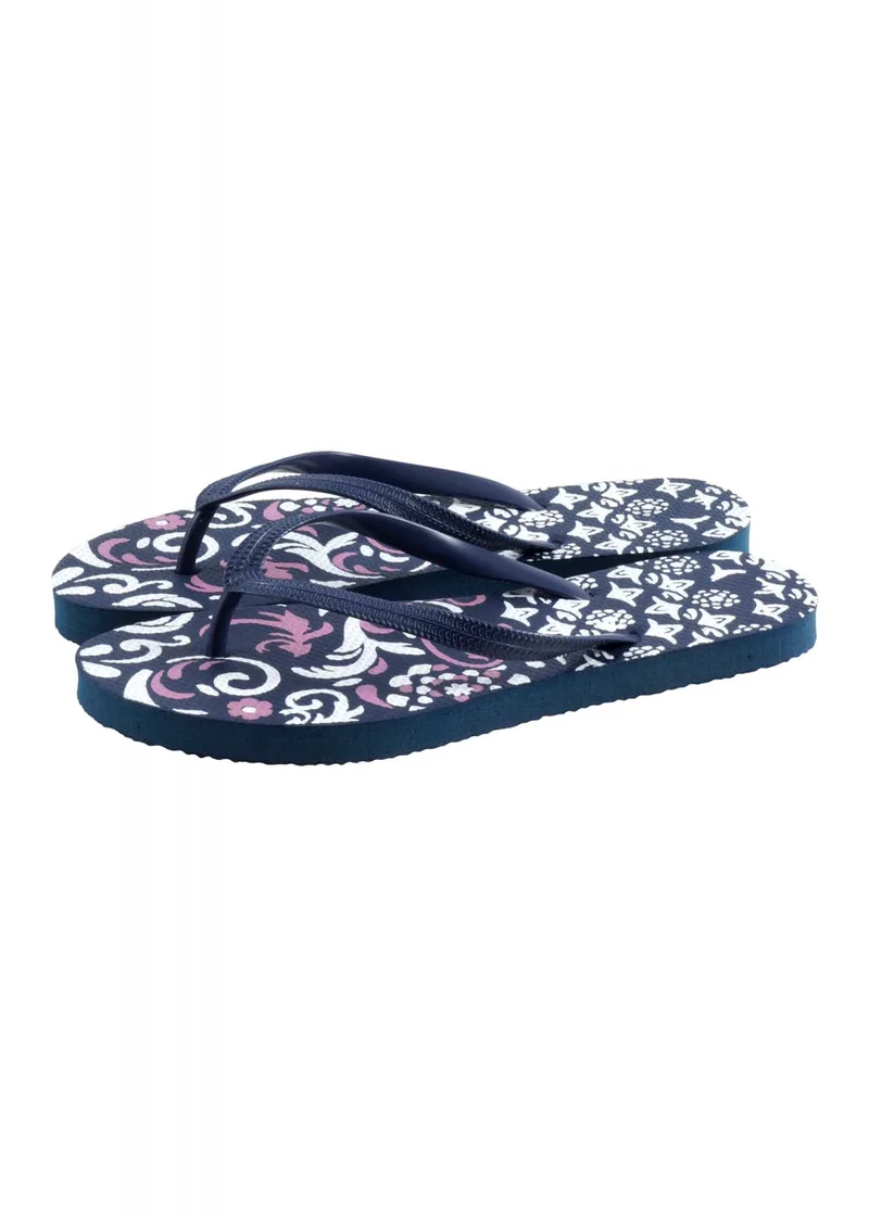 Γυναικεία σαγιονάρα flip-flop all print πάτος. Summer Collection. NAVY