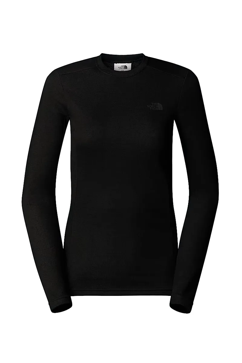 ΓΥΝΑΙΚΕΙΟ T-SHIRT THE NORTH FACE EASY L/S CREW NECK ΚΑΝΟΝΙΚΗ ΓΡΑΜΜΗ ΜΑΥΡΟ