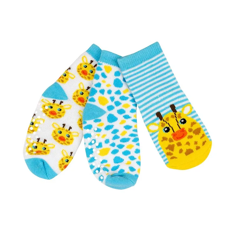 Βρεφικά Καλτσάκια (Σετ 3 Ζεύγη) Zoocchini Jamie The Giraffe