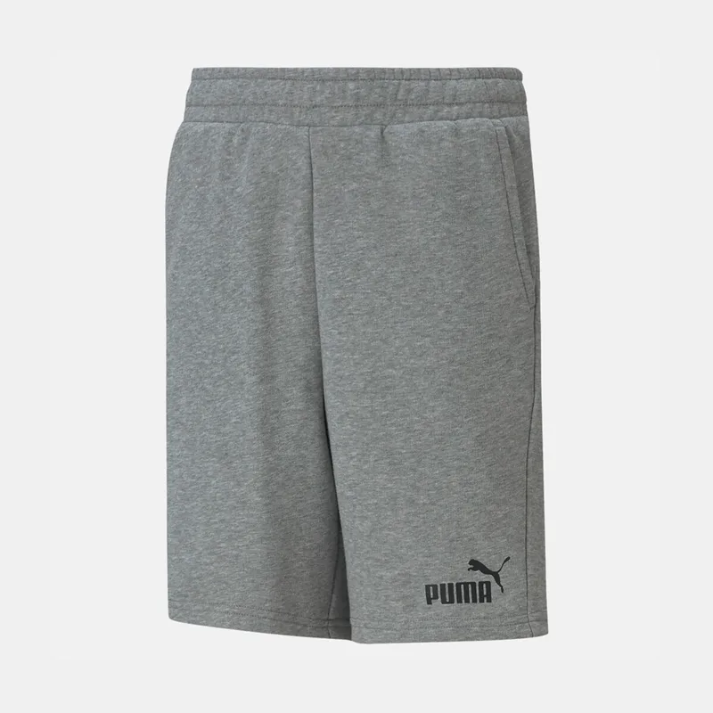 KIDS' PUMA ESSENTIALS SWEAT SHORTS ΓΚΡΙ