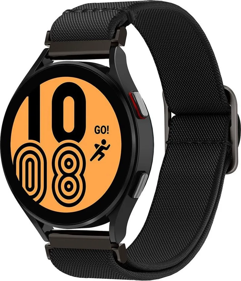 Spigen Lite Fit Υφασμάτινο Λουράκι Samsung Galaxy Watch FE / 7 / 6 / 5 / 5 Pro / Watch 4 / Classic 4 (47/46/45/44/43/42/40mm) - Black (AMP04040)