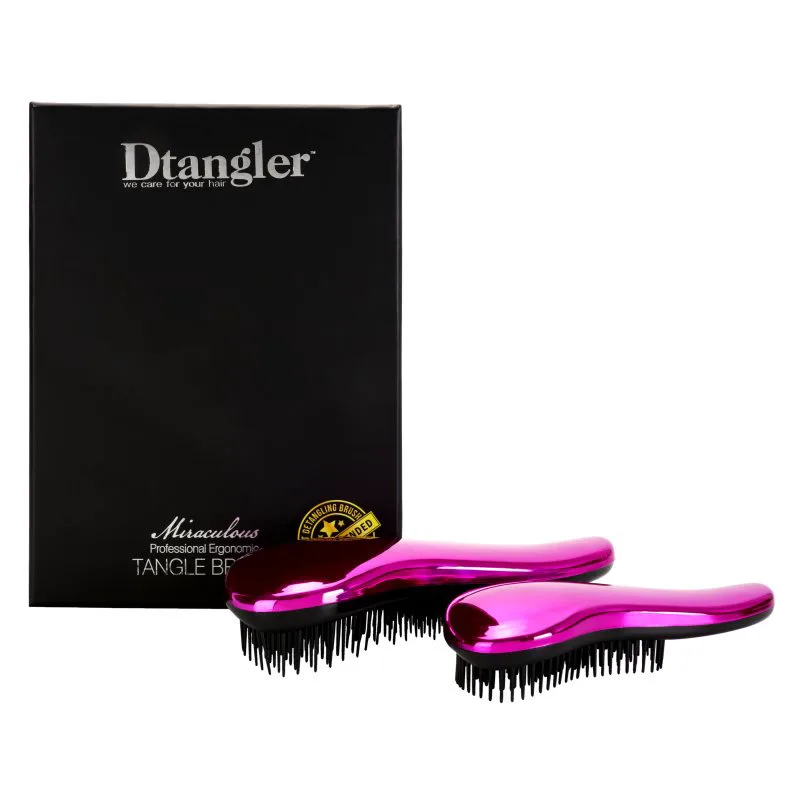Dtangler Miraculous Σετ για εύκολο χτένισμα μαλλιών Ροζ