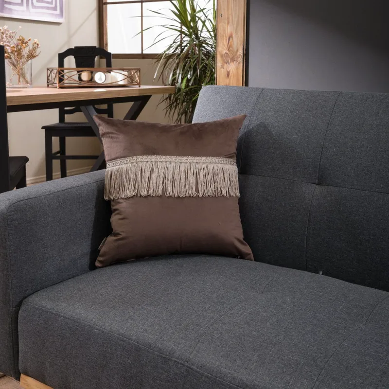 Διακοσμητικό Μαξιλάρι 30X50 Teoran Velvet 03 Με Κρόσι (30x50)