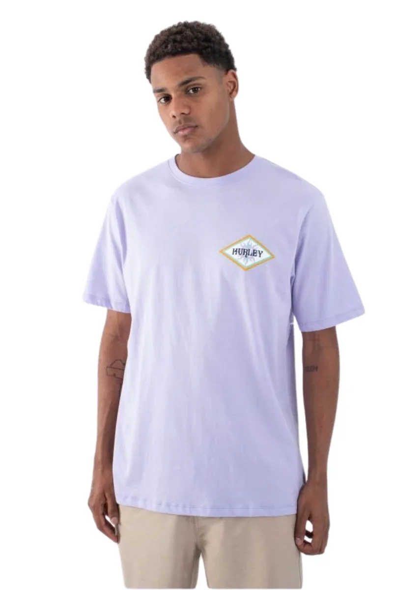 HURLEY T-Shirts TROPICS SS - ΜΩΒ-MMTS02330-PURPLE