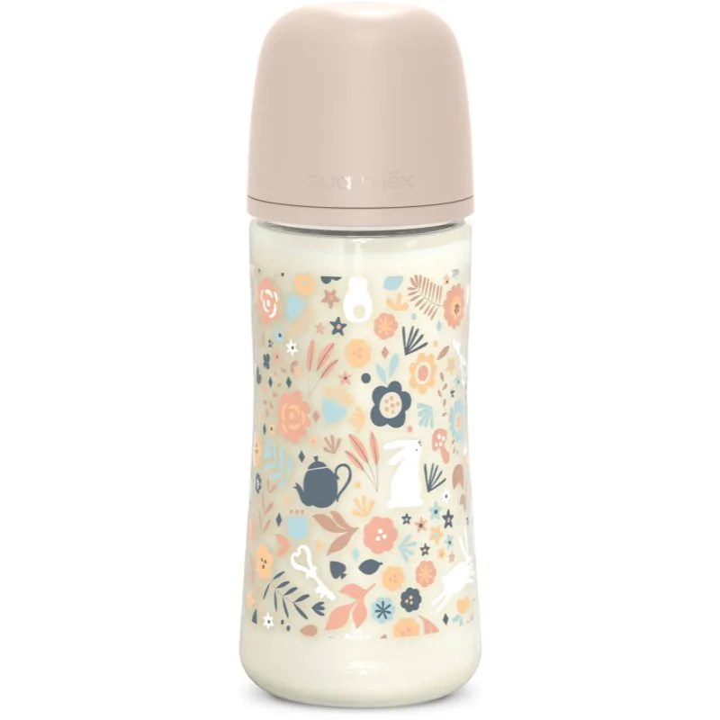 Suavinex Wonderland SX Pro Physiological Anti-Colic μπιμπερό L Dense Flow 6 m+ Liberty Ροζ 360 ml