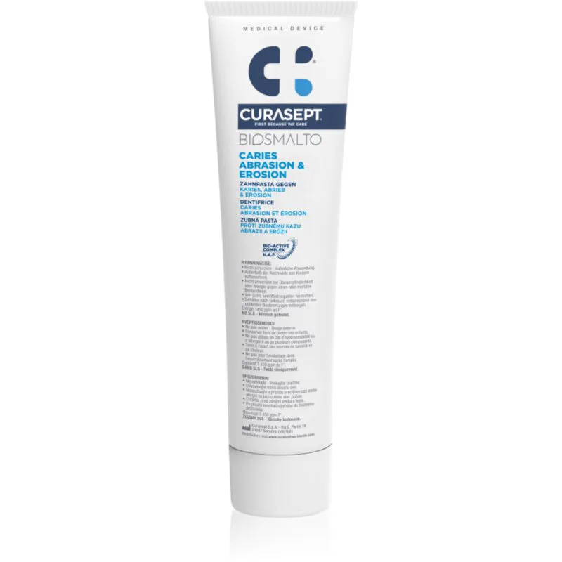 Curasept Caries Abrasion & Erosion οδοντόκρεμα για προστασία από την τερηδόνα 75 ml