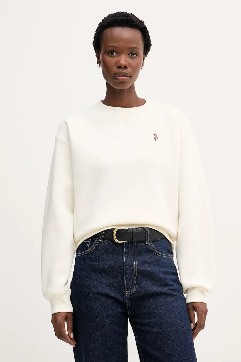 U.S. Polo Assn. μπλούζα γυναικεία με βαμβάκι DHM CREW NECK SWEAT
