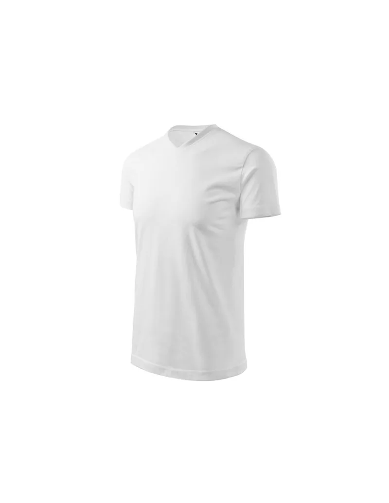 Adler Heavy Vneck Ανδρικό Διαφημιστικό T-shirt Κοντομάνικο σε Λευκό Χρώμα MLI-11100