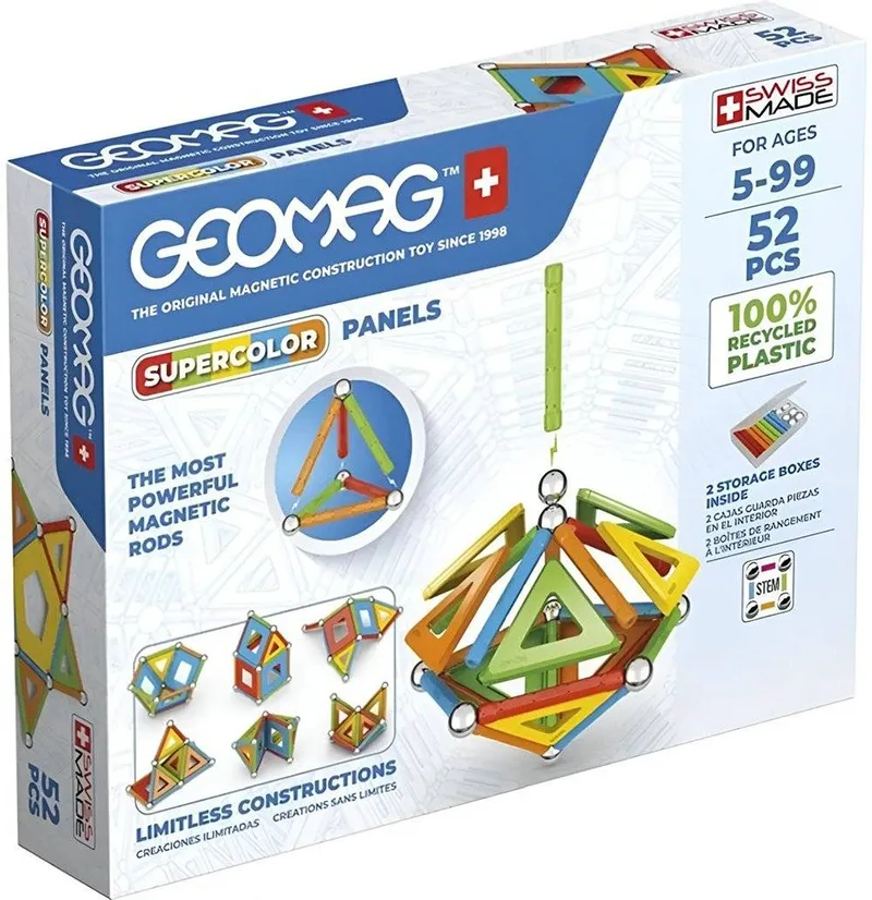 ΜΑΓΝΗΤΙΚΟ ΣΕΤ GEOMAG SUPERCOLOR PANELS 52 (378)